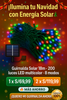 LUCES LED SOLARES MULTICOLORES 18m